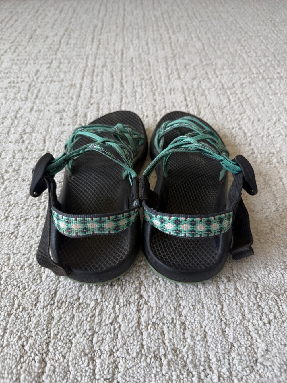Chaco Women's Strappy Sandal in Teal and Black - Picture 4 of 5